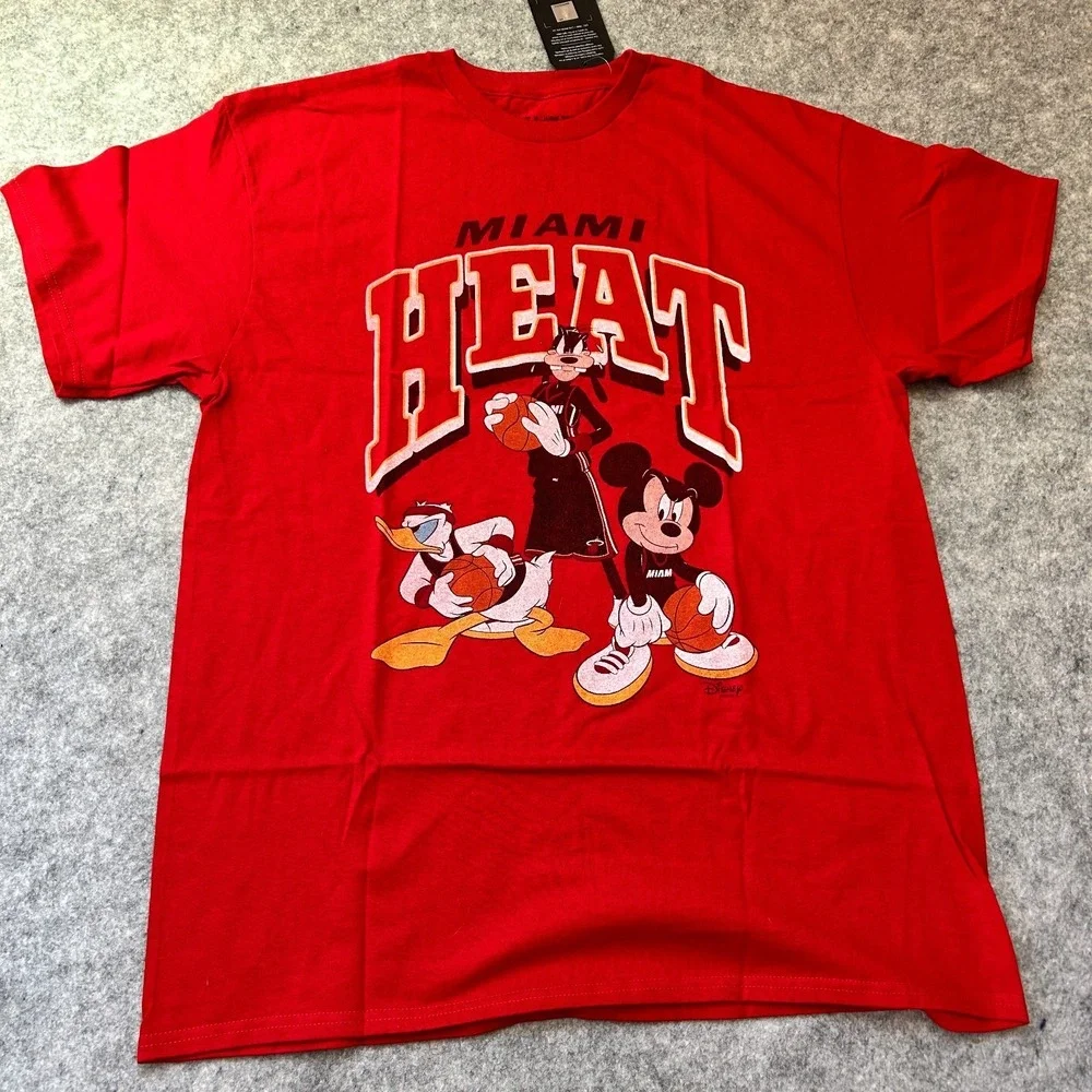 NWT Miami Heat Short Sleeve Tee Shirt Medium Junk Food Brand NBA Authentic - Picture 3 of 9